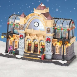 Village De Noël Lumineux|KAEMINGK Village de Noël lumineux et musical Gare de train