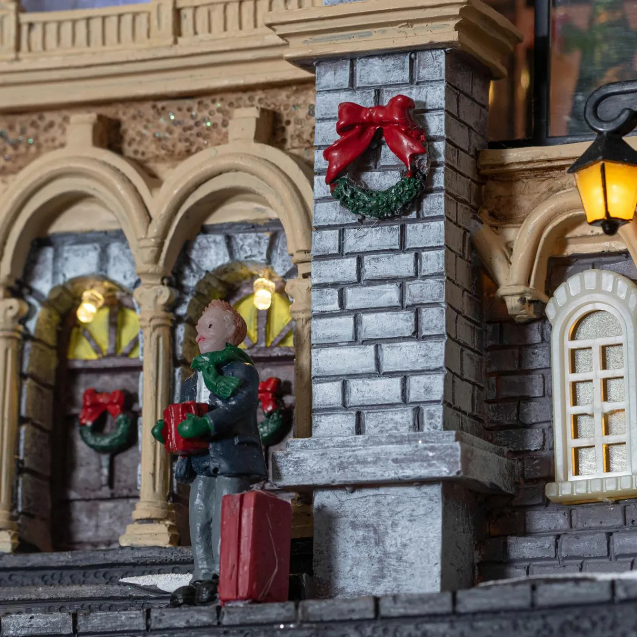 Village De Noël Lumineux|KAEMINGK Village de Noël lumineux et musical Gare de train