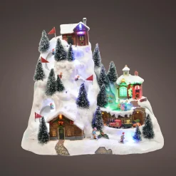 Village De Noël Lumineux|KAEMINGK Village de Noël lumineux et musical Station de ski animée