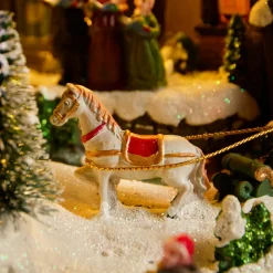 Village De Noël Lumineux|KAEMINGK Village de Noël lumineux et musical Ville festive et Chemin de fer