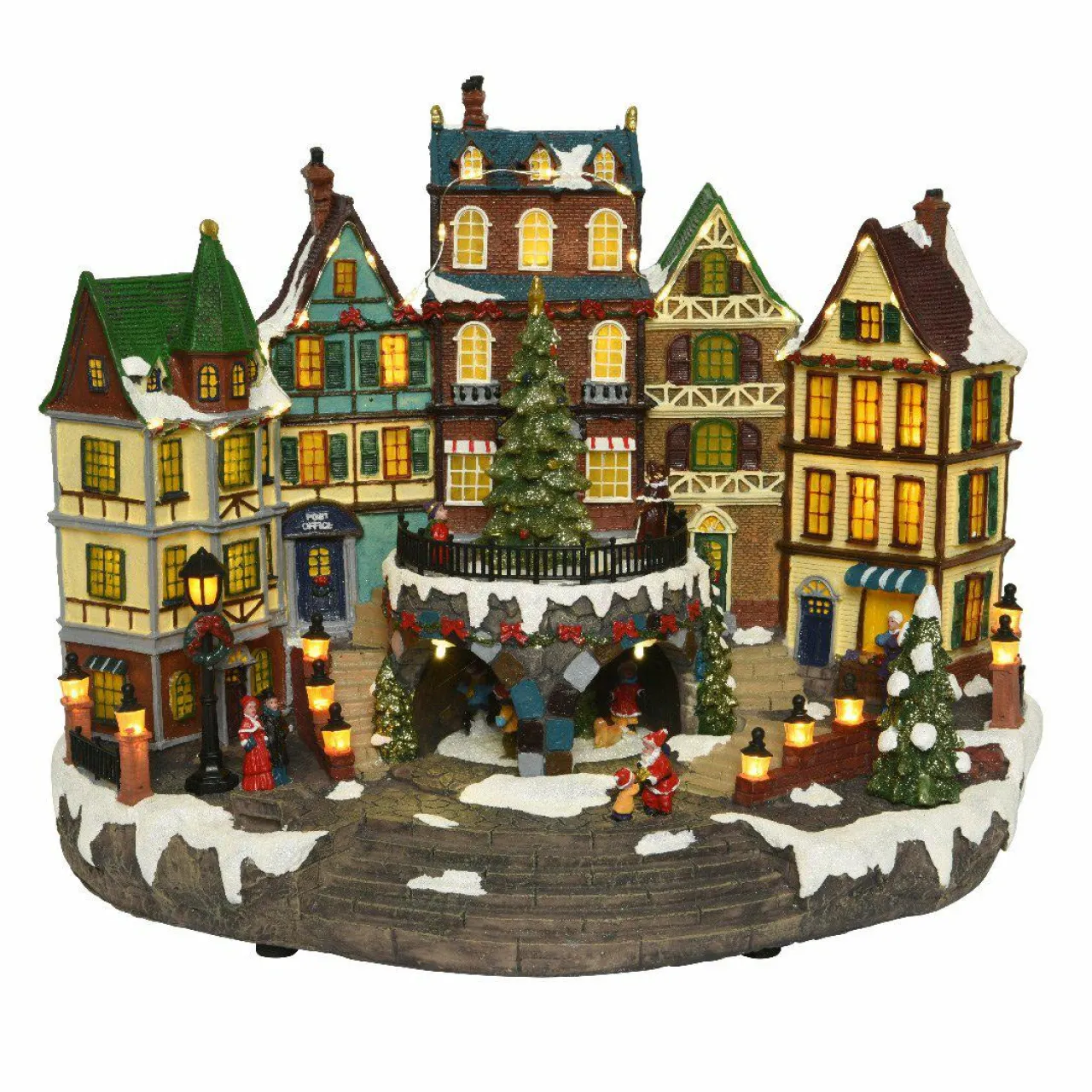 Village De Noël Lumineux|KAEMINGK Village de Noël lumineux et musical Ville enneigée