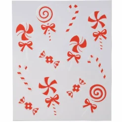 Déco Et Objet De Noël|KAEMINGK Vitrostatique Candy Rouge