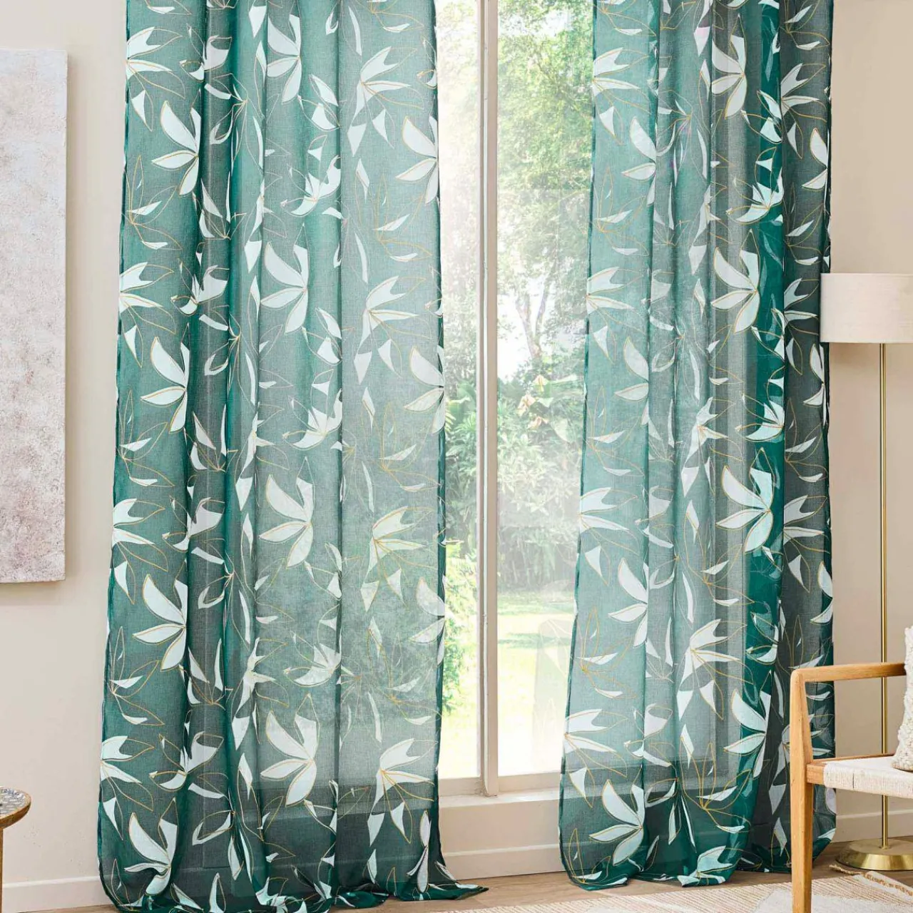 Voilage|douceur d'intu017drieur Voilage (140 x 240 cm) Elsa Vert