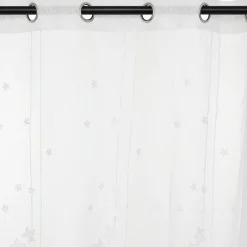 Rideau Enfant|Rideau Enfant|Atmosphera createur d'interieur for kids Voilage (140 x 240 cm) Etoiles Blanc