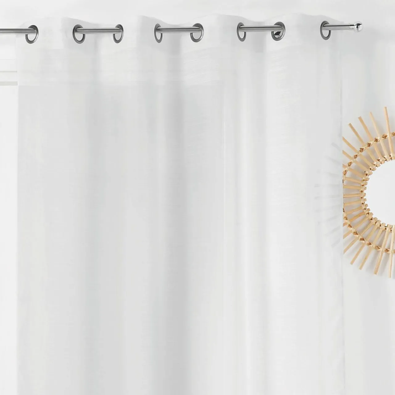 Voilage|LINDER Voilage (145 x 280 cm) Givrée Blanc