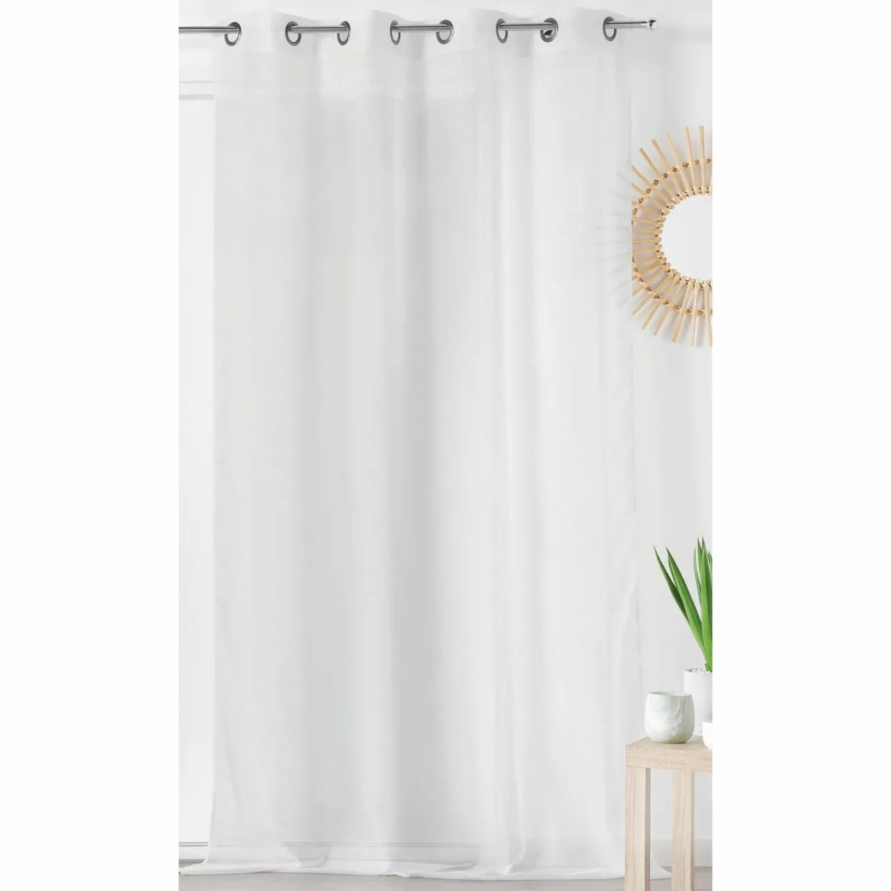 Voilage|LINDER Voilage (145 x 280 cm) Givrée Blanc