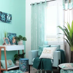 Voilage|LOVELY CASA Voilage (140 x 260 cm) Longbeach Vert