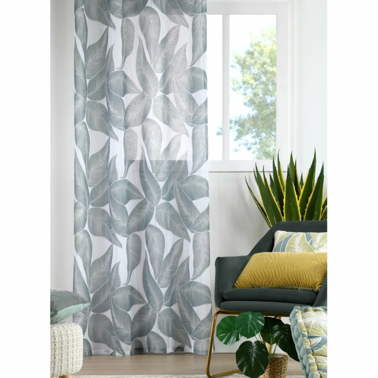 Voilage|LOVELY CASA Voilage (140 x 260 cm) Rocca Vert Jade