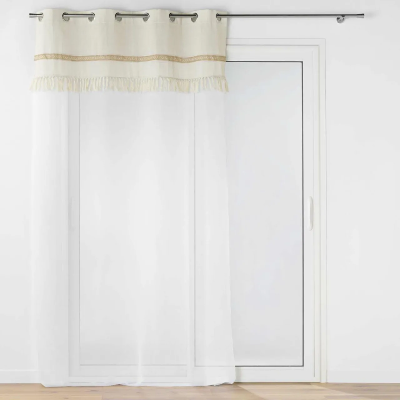 Voilage|DOUCEUR D'INTERIEUR Voilage coton (140 x 240 cm) Janara Beige