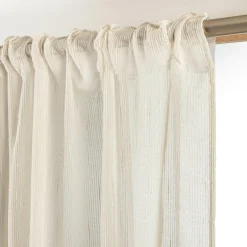 Voilage|EMINZA Voilage galon fronceur (140 x 240 cm) Raphaël Beige