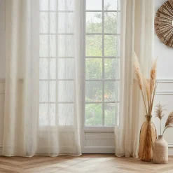 Voilage|EMINZA Voilage galon fronceur (140 x 240 cm) Raphaël Beige