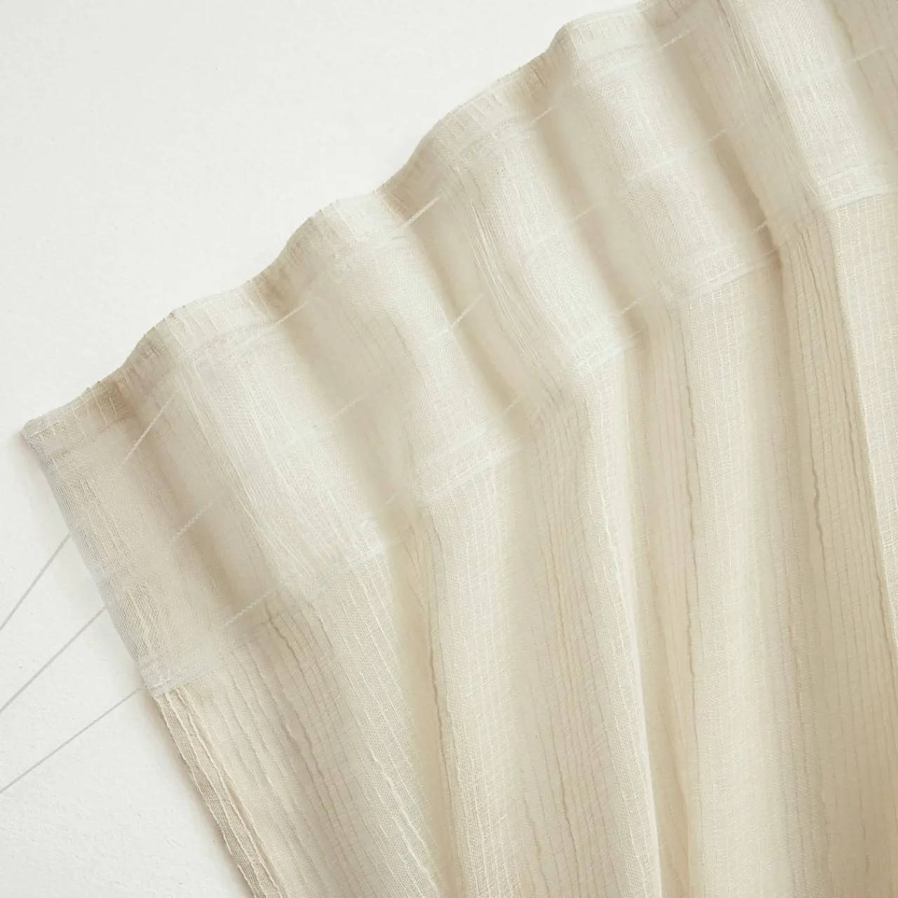 Voilage|EMINZA Voilage galon fronceur (140 x 240 cm) Raphaël Beige