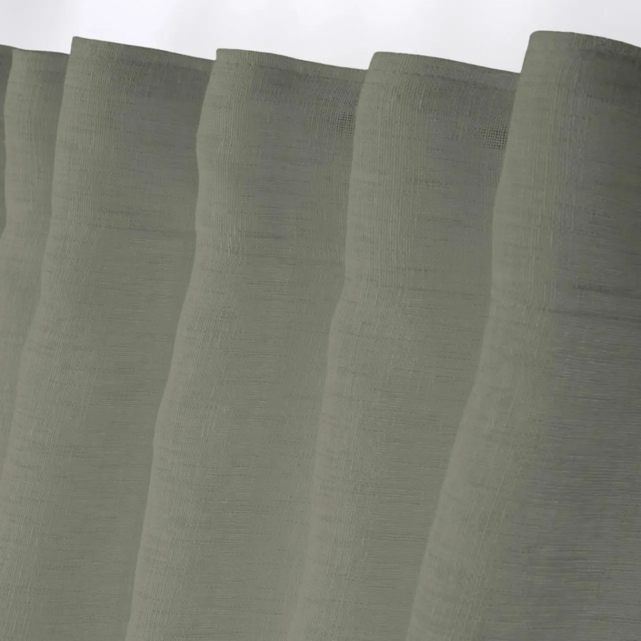 Voilage|LOVELY CASA Voilage galon fronceur (140 x 260 cm) Madrid Vert kaki