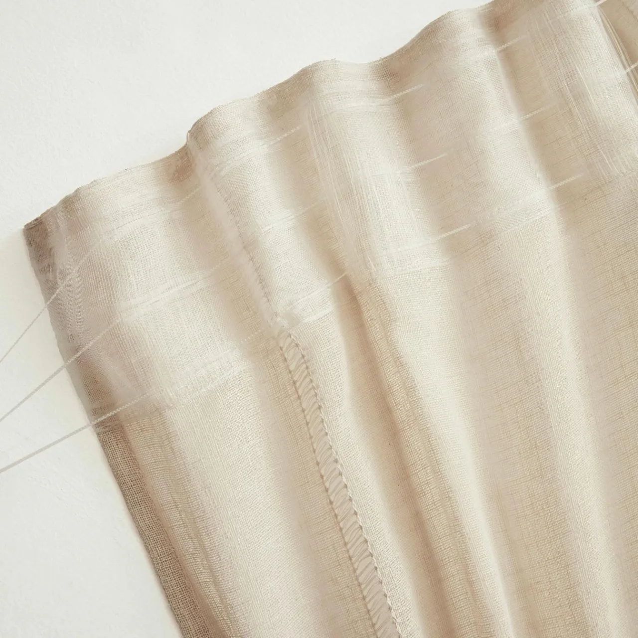 Voilage|EMINZA Voilage galon fronceur (280 x 240 cm) Léontine Beige