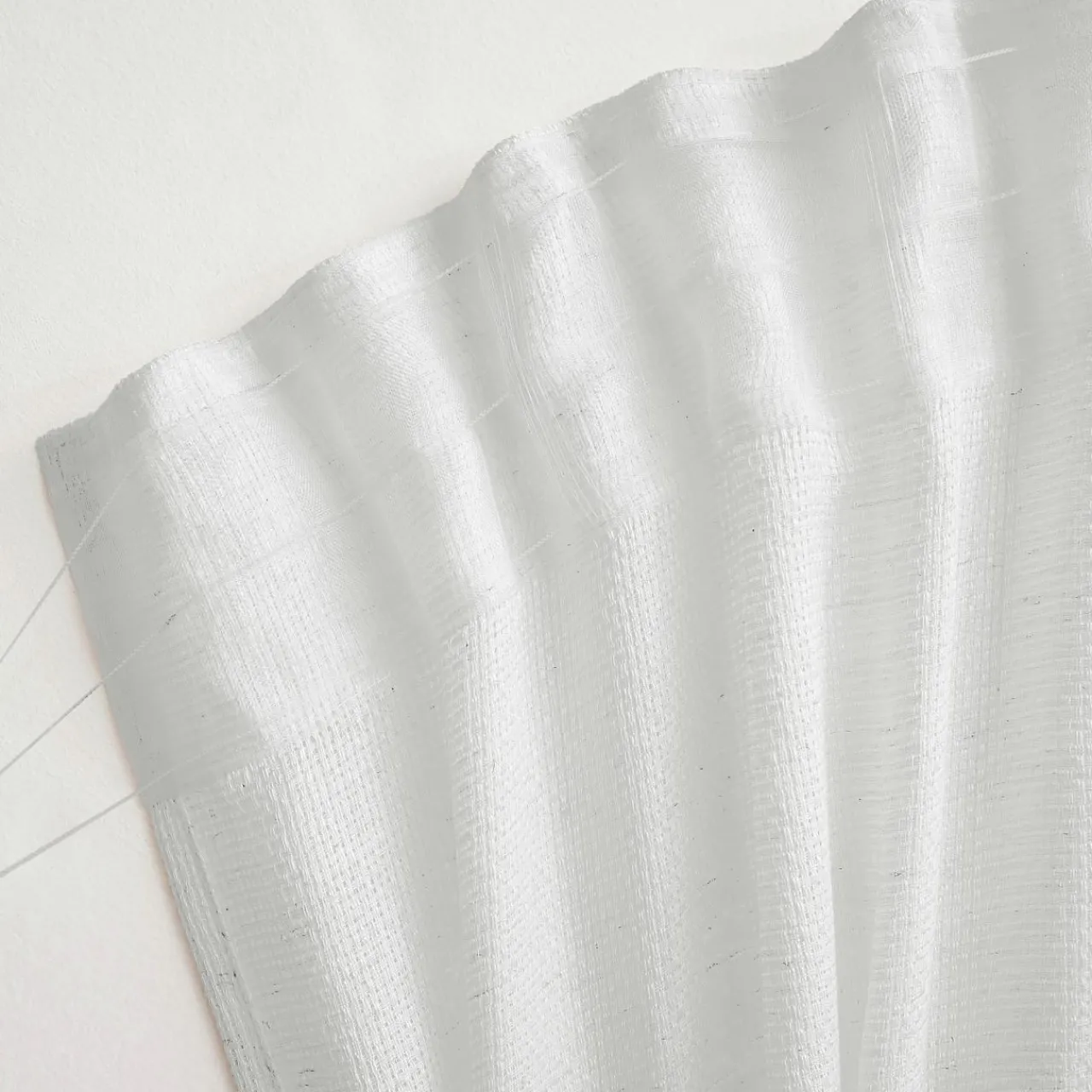 Voilage|EMINZA Voilage galon fronceur effet lin (280 x 240 cm) Luca Blanc