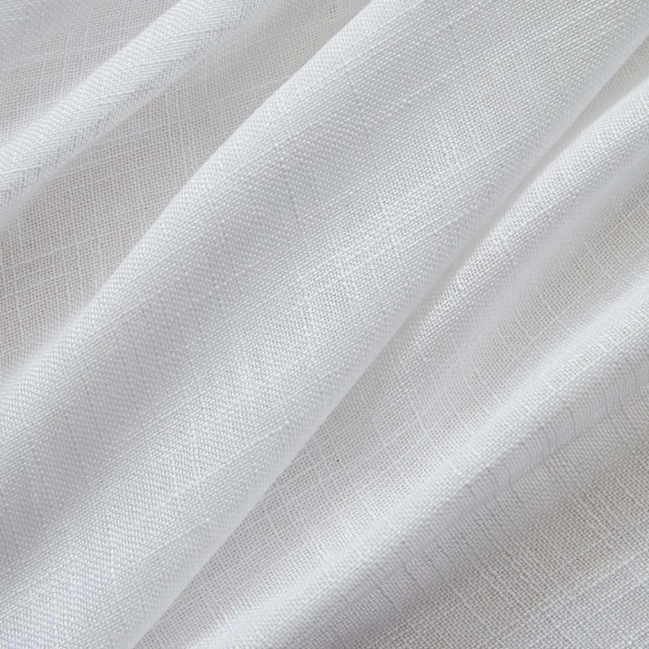 Voilage|EMINZA Voilage galon fronceur effet lin (140 x 240 cm) Robin Blanc