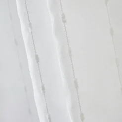 Voilage|EMINZA Voilage galon fronceur pompons (140 x 240 cm) Axel Blanc