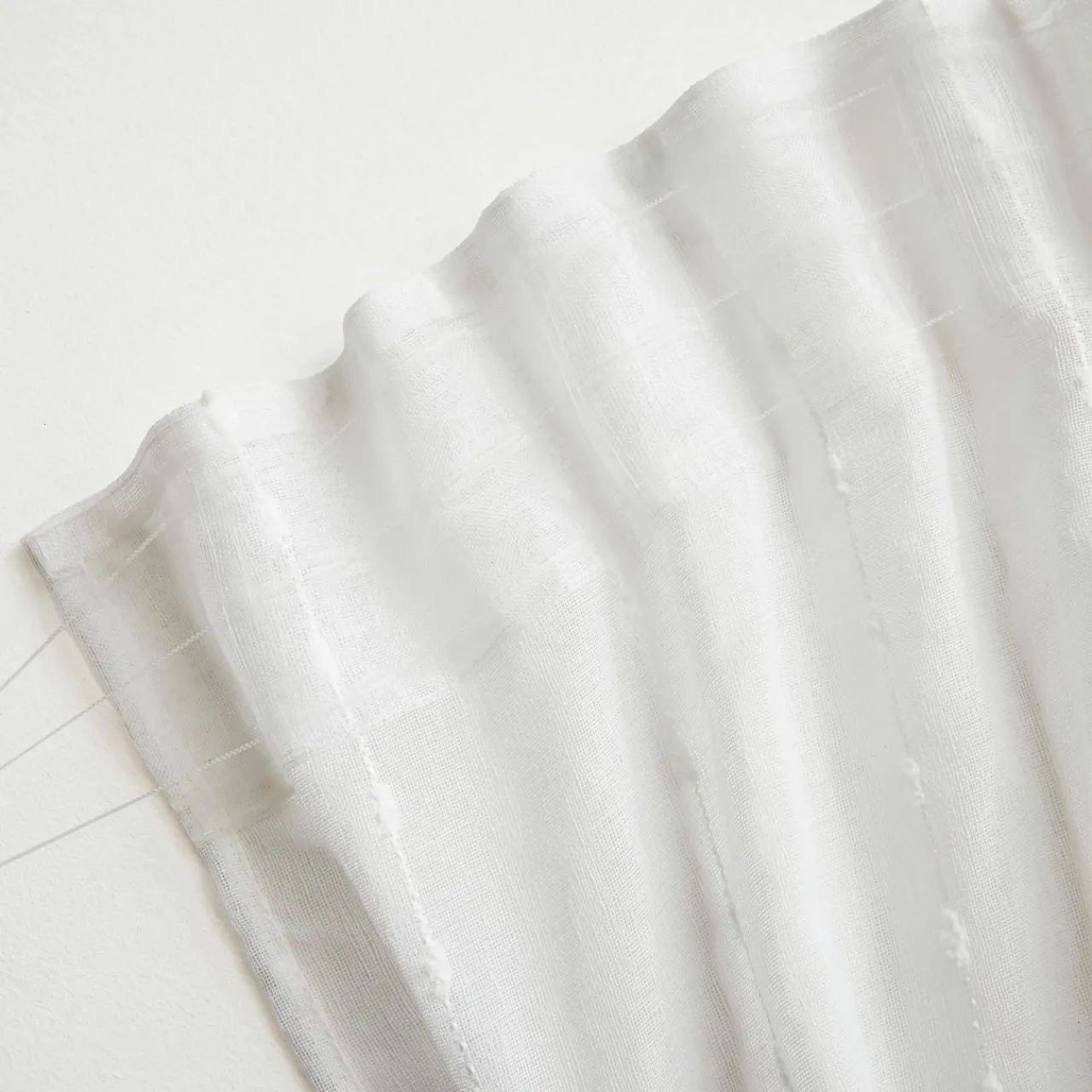 Voilage|EMINZA Voilage galon fronceur pompons (140 x 240 cm) Axel Blanc