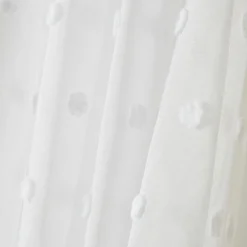 Voilage|EMINZA Voilage galon fronceur pompons (280 x 240 cm) Emie Blanc