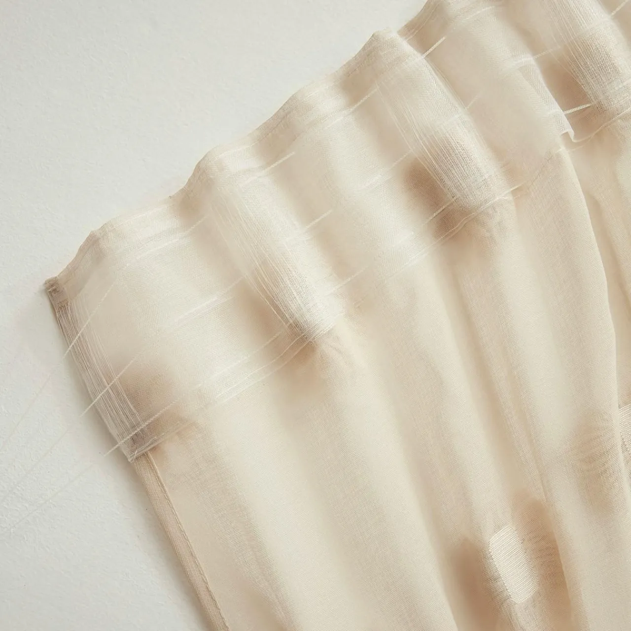 Voilage|EMINZA Voilage galon fronceur pompons (280 x 240 cm) Suzie Beige