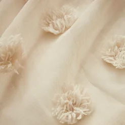 Voilage|EMINZA Voilage galon fronceur pompons (140 x 240 cm) Suzie Beige
