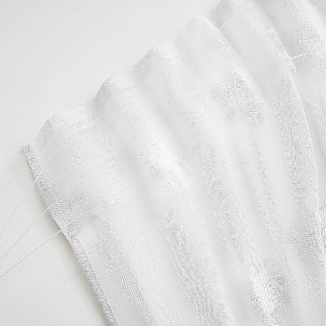 Voilage|EMINZA Voilage galon fronceur pompons (280 x 240 cm) Suzie Blanc