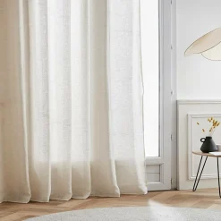 Voilage|EMINZA Voilage grande largeur effet lin (400 x 240 cm) Luca Beige