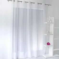 Voilage|ENJOY HOME Voilage grande largeur œillets (240 x 240 cm) Solis Blanc