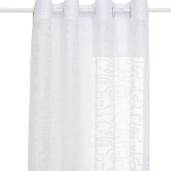 Voilage|Atmosphera, cru017dateur d'intu017drieur Voilage œillets (140 x 240 cm) Abstrait Blanc
