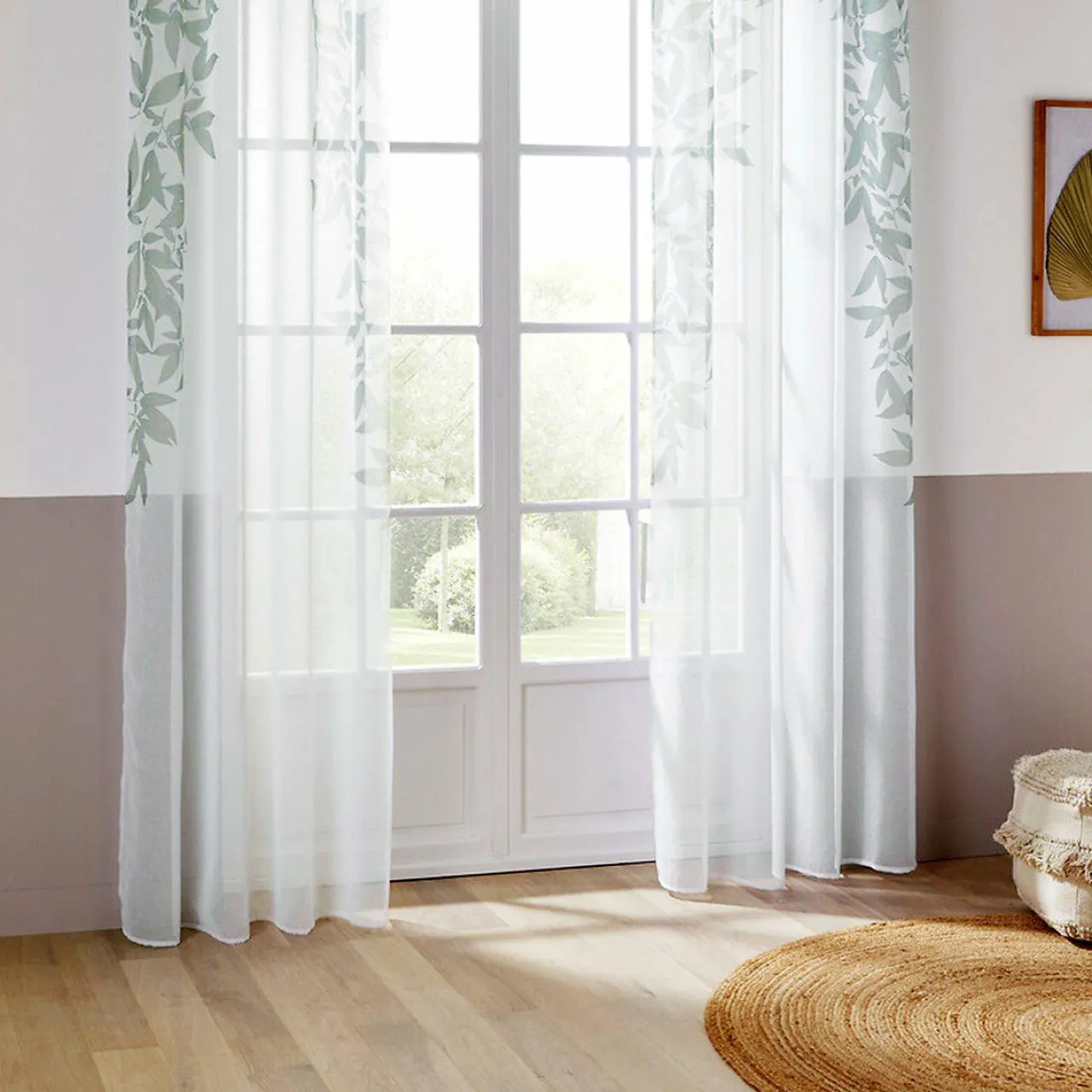 Voilage|ATMOSPHERA Voilage œillets (140 x 240 cm) Ark Vert