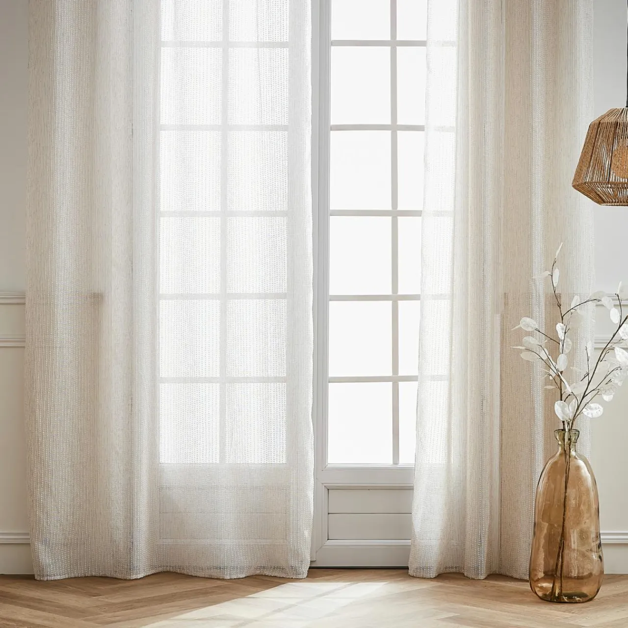 Voilage|EMINZA Voilage œillets (140 x 280 cm) Arthur Beige