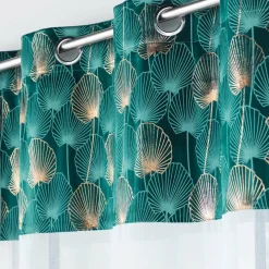 Voilage|DOUCEUR D'INTERIEUR Voilage œillets (140 x 240 cm) Clairine Vert émeraude