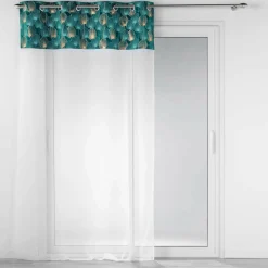 Voilage|DOUCEUR D'INTERIEUR Voilage œillets (140 x 240 cm) Clairine Vert émeraude