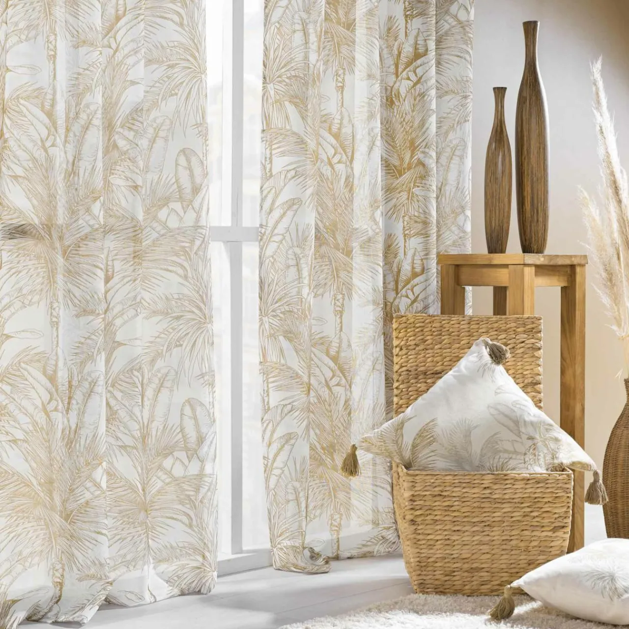 Voilage|douceur d'intu017drieur Voilage œillets (140 x 240 cm) Dune Beige