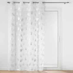 Voilage|DOUCEUR D'INTERIEUR Voilage œillets (140 x 240 cm) Edelia Argent