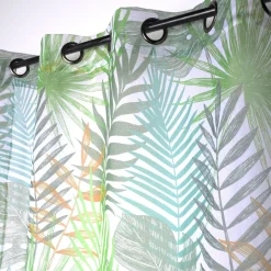 Voilage|LOVELY CASA Voilage œillets (140 x 260 cm) Exolu Vert