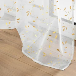 Voilage|DOUCEUR D'INTERIEUR Voilage œillets (140 x 240 cm) Flessia Or