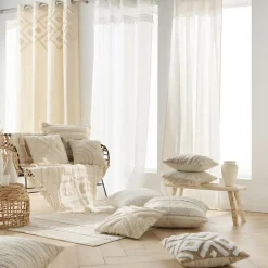 Voilage|douceur d'intu017drieur Voilage œillets (140 x 240 cm) Frangina Blanc