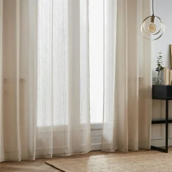 Voilage|EMINZA Voilage œillets (180 x 240 cm) Léontine Beige