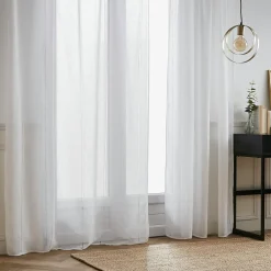 Voilage|EMINZA Voilage œillets (180 x 240 cm) Léontine Blanc