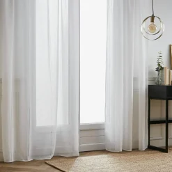 Voilage|EMINZA Voilage œillets (140 x 240 cm) Léontine Blanc