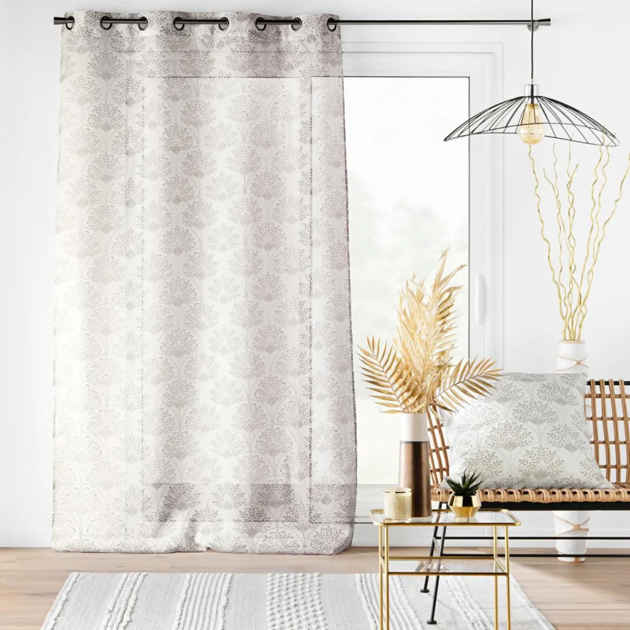 Voilage|douceur d'intu017drieur Voilage œillets (140 x 240 cm) Majestia Blanc