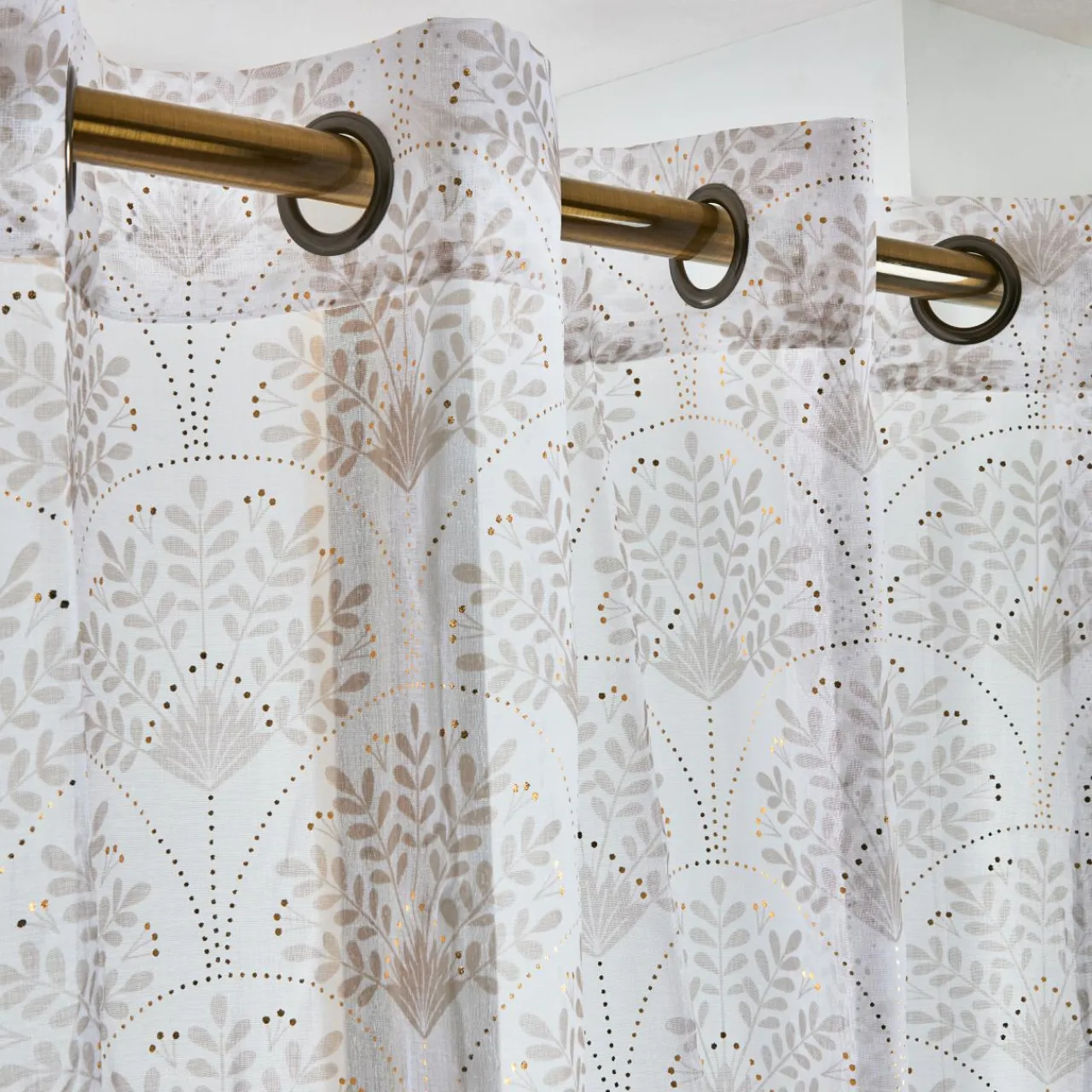 Voilage|douceur d'intu017drieur Voilage œillets (140 x 240 cm) Majestia Blanc