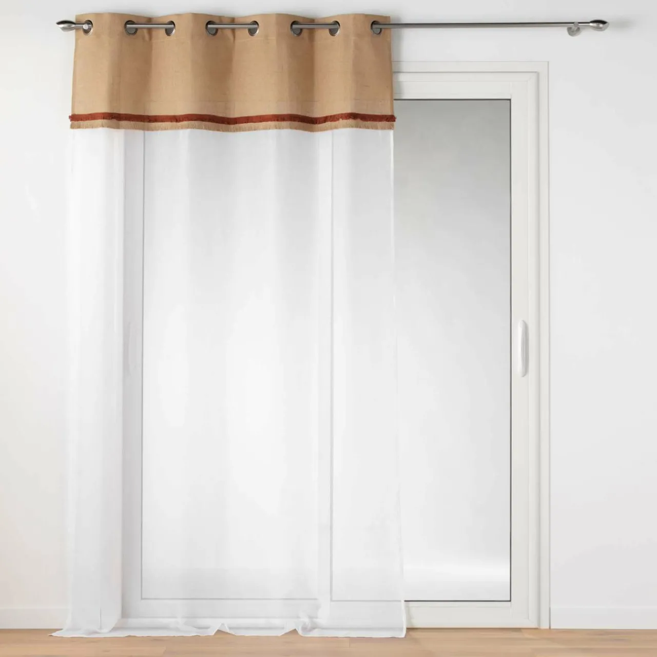 Voilage|DOUCEUR D'INTERIEUR Voilage œillets (140 x 240 cm) Malory Terracotta