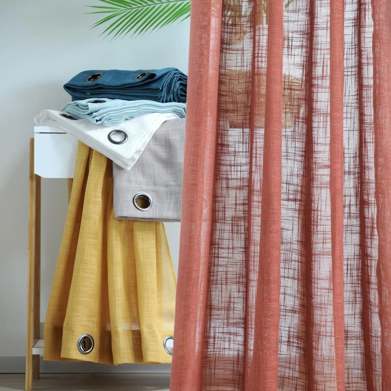 Voilage|LOVELY CASA Voilage œillets (135 x 260 cm) Ontario Blanc