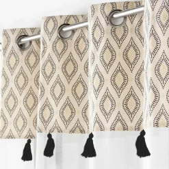 Voilage|DOUCEUR D'INTERIEUR Voilage œillets (140 x 240 cm) Oricia Ecru