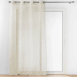 Voilage|DOUCEUR D'INTERIEUR Voilage œillets (140 x 240 cm) Pandore Blanc