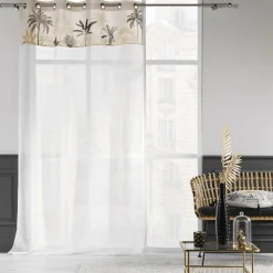 Voilage|douceur d'intu017drieur Voilage œillets (140 x 240 cm) Papaya Ecru