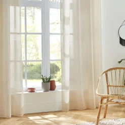 Voilage|ATMOSPHERA Voilage œillets (140 x 240 cm) Sab Beige