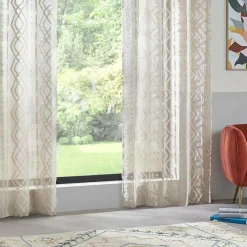 Voilage|ATMOSPHERA Voilage œillets (140 x 240 cm) Salma Beige